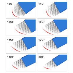 50Pcs Microblading Needles For 3D Embroidery Manual Tattoo Pen